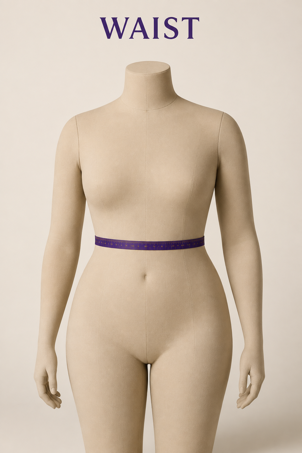 Waist measurement attire reference