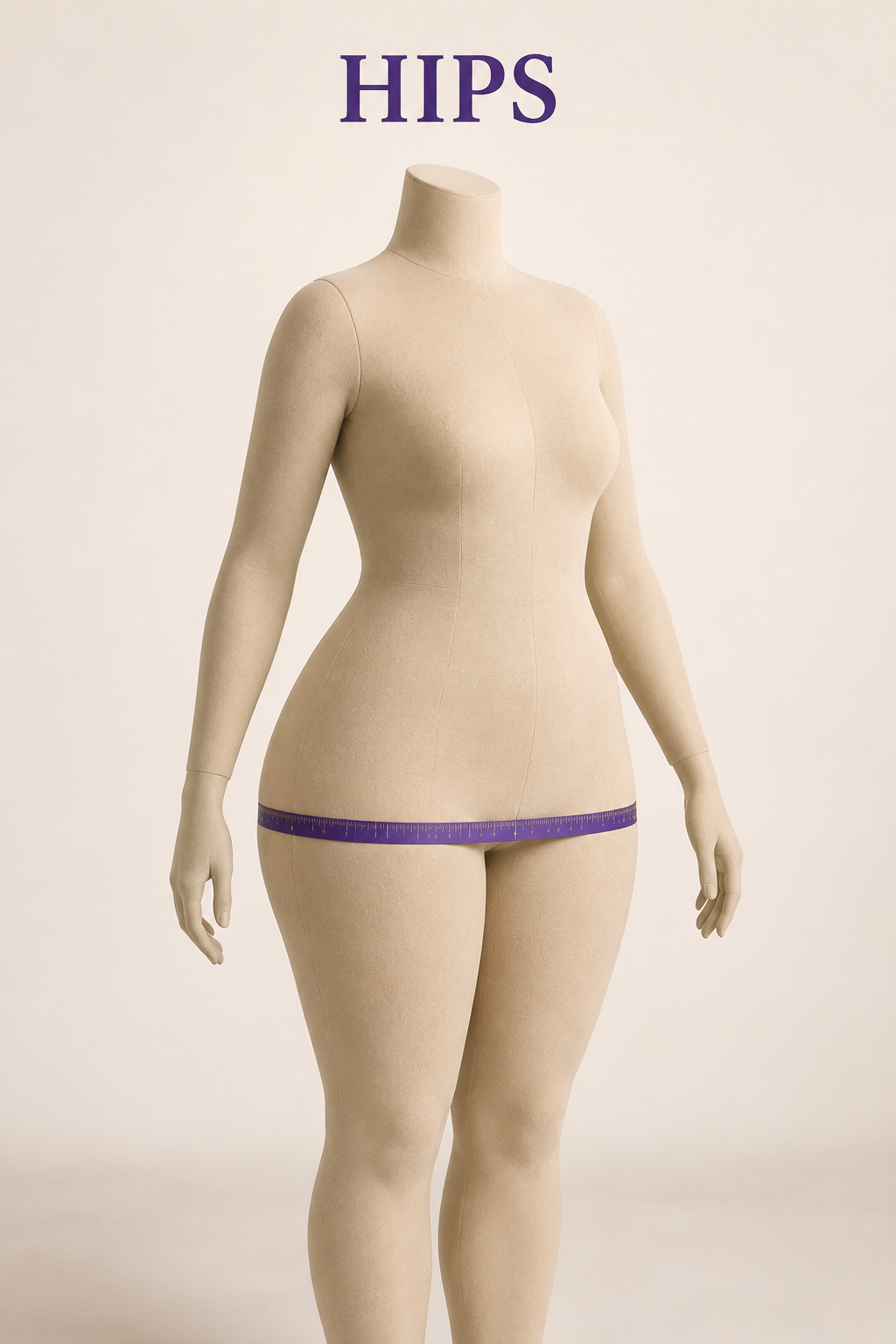 Hips measurement attire reference