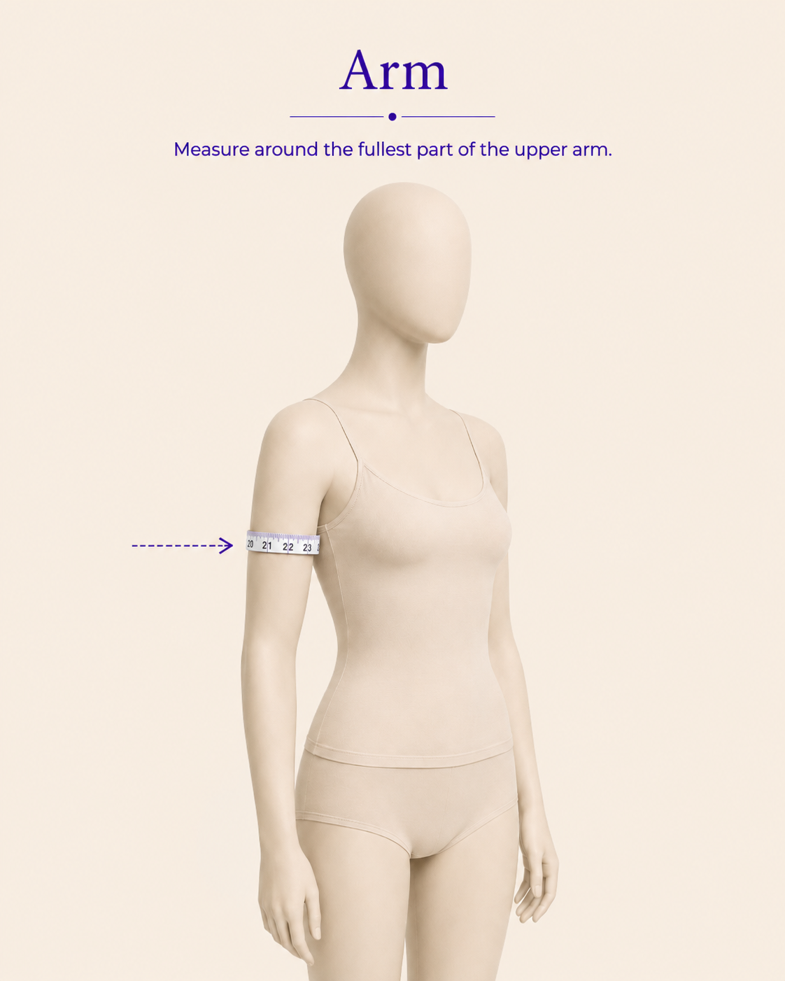 Arm measurement attire reference